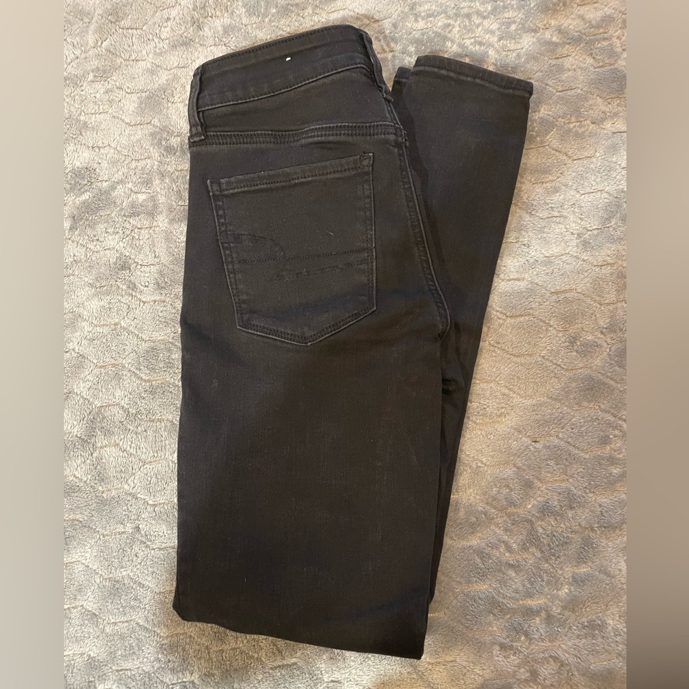 Black American Eagle Hi-Rise Jegging